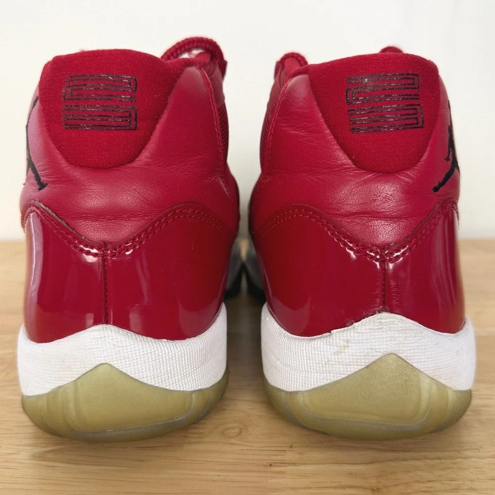 Nike Air Jordan 11 X1 Retro Win Like 96 Mens 9 Gym Red White 378037-623